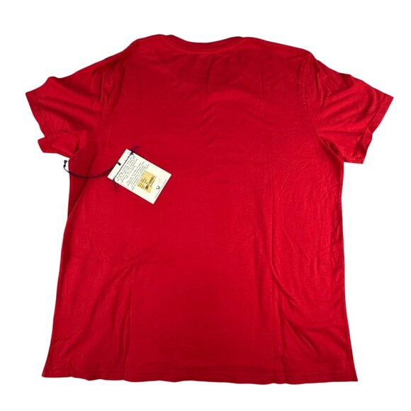 True Religion Mens Graphic Tee XXL Red Cotton Crewneck 1956 - Picture 4 of 12